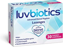 Luv Biotics Cherry Lozenges with Oral Probiotics Xylitol and Aloe Vera  30 Lozen