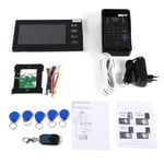 FIHERO Vidéo Interphone Visiophone,7 Pouce Moniteur Sonnette de Caméra Filaire Avec 5 Cartes RFID