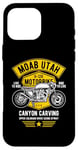 Coque pour iPhone 16 Pro Max Moab Utah U-128 Moto Rétro Canyon Sculpture