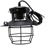 1 st Loft-serie Taklampa Svart Retro Industriell Metallbur Taklampa Hängande Lampa Armatur Järnkonst