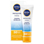 Soins corps & bain Nivea  SUN FACIAL control de brillos SPF50 50 ml