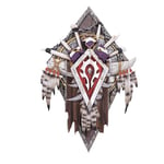 Nemesis Now World of Warcraft Horde Plaque murale 30 cm, résine, rouge, produit officiel World of Warcraft, décoration murale de jeu, pièce d'affichage de jeu, coulée dans la résine la plus fine,