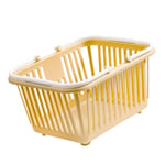 Mini Storage Basket Handle Design Storage Basket Bin Compact Plastic For Desk