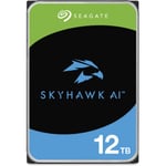 Seagate SkyHawk AI 12 Tt SATAIII 512 Mt 3,5" hårddisk