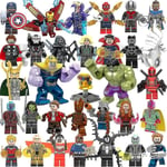 32 st Marvel Avengers Superhjälte Serietidnings Mini Figurer Dc Minifigur Present till Barn