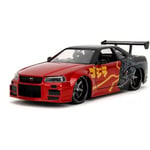 NISSAN SKYLINE GTR 2002 "GODZILLA" JAPANESE GRAPHICS 1:24 Jada Toys Movie