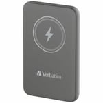 Verbatim Magnetisk Trådlös Powerbank 10000mAh 15W - Grå