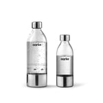 aarke 2 x Bouteille pour Machine à Soda Carbonator 3, sans BPA, détails en Acier, 800ml + 450ml