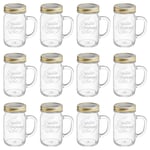 Bormioli Rocco Quattro Stagioni Mason Jars - 415ml - Pack of 12