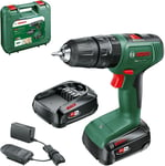 Bosch Cordless Combi Drill EasyImpact 18V-40 (2 Batteries 2.0 Ah, 18 Volt Syste