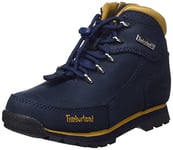 Timberland Mixte enfant Euro Rock (Junior) Bottine Chukka, Nubuck Bleu Marine, 38 EU