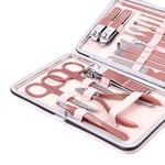 18Pcs Nail Clippers Set Stainless Steel Nail Polishing Acne Cleaning Pedicur SDS