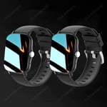 2024 Uusi Älykello Miesten Naisille Lahjat 1,83 Tuuman Koko Kosketusnäyttö Sport Fitness Tracker -Älykello Bt Call Digital Smarthwhatch 2024_2Pc Black