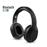 AIYIMA Hi-Fi Stéréo Musique Casque Pliable Casque avec Micro pour Téléphone Tablette Bluetooth Casque