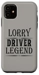 iPhone 11 Truck Driver Legend Retro Funny Truck Driver Case