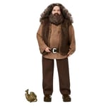 Harry Potter poupée articulée Rubeus Hagrid avec chemise, gilet, ceinture et accessoire dragon, à collectionner, jouet pour enfant, GKT94