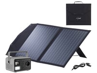 Batterie nomade HSG-640 avec panneau solaire 50 W - 222 Wh