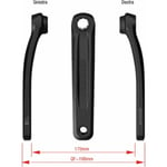 Paire de manivelles E-bike 155mm en aluminium noir pour Bosch Gen3 Fsa