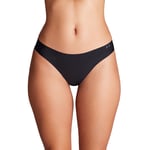 Women's UA Pure Stretch 3-Pack No Show Thong, Black