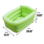 Piscine gonflable pour bébé,piscine de natation épaisse,océan,tente,jouets pour enfants,baignoire intelligente - Type vert clair