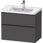 Duravit - Meuble vasque 78 cm D-Neo Gris mat