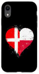 iPhone XR Half Polish Half Danish A Cool Heart Flag for Poland Denmark Case