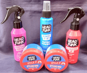 ABOXOV® 5 x HEADFUNK Hair Styling Gel Heat Defence, Beach Wave Spray + Repair