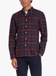 Farah Brewer Check Slim Fit Organic Cotton Oxford Shirt, 626 Farah Red