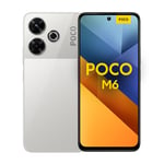 POCO Smartphone M6, MediaTek Helio G91, écran 6,79", Appareil Photo Principal 108MP, 5030mAh 33W 8Go 256Go Argent (Version Française + 2 Ans de Garantie)