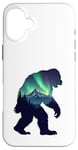 iPhone 16 Plus Bigfoot in the Forest Sasquatch Yeti Aurora Case