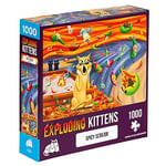 Exploding Kittens Jigsaw Puzzles for Adults - Spicy Scream - 1000 Piece Jigsaw Puzzles For Family Fun & Game Night