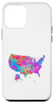 Coque pour iPhone 12 mini Carte des États-Unis