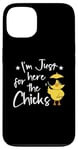 Coque pour iPhone 13 I'm Just Here for the Chicks - Adorable poussin de Pâques