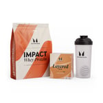 Impact Whey Protein + Layered Protein Bar Bundle - Choc Peanut Pretzel - Vanilla