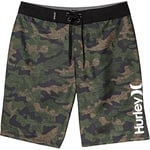 Hurley Hrlb Sharkbait Boardshort Short Board, Multicolore/Camouflage-Vert, 146 Fille