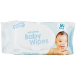 Sensitive Baby Wipes Soft Gentle Fragrance Free All Over Wet Wipe Clean - 64 Pac