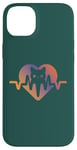 Coque pour iPhone 14 Plus Chat Heartbeat Nurse Animal Kitty Mom & Dad Heart Retro