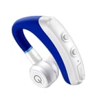 Bluetooth Earpiece K5 Wireless Headset Business Earbud Earphone Ear-hook Hands-free Stereo Noise Cancel for Driving Office Sports Blue One step pairing