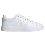 adidas Femme Advantage Premium Leather Shoes Low, FTWR White/FTWR White/Silver Dawn, 40 2/3 EU