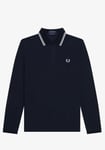 Fred Perry Twin Tipped Shirt Long Sleeve Men’s Size 38 Navy M1212 186660 BNWT