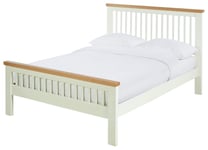 Ion Argos Home Aubrey Superking Wooden Bed Frame - Two Tone Oak And Cream Super King