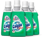 Calgon Antibacterial Washing Machine Cleaner and Limescale Remover, Water Softener Gel, Helps to Maintain your Washing Machine, 750ml, Pack of 4