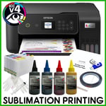 Sublimation Bundle: Epson Tank ET-2870 Printer + non-oem Ink, ICC & Paper