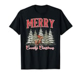 Merry Country Christmas Cowboy Ride Horse Western Xmas Tree T-Shirt