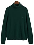 GANT Mélange de Laine à col Tortue Pull-Over, Tartan Green, XXXL Homme