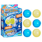 Nerf Super Soaker Hydro Balls 6-Pack, Reusable Water-Filled Balls