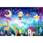 XYDXDY Adult Jigsaw Puzzle 6000 Piece Wooden Puzzle Fairy Bear Impossible Jigsaw Puzzle Colorful Jigsaw Puzzle Family Game