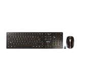 CHERRY DW 9100 SLIM, Wireless Desktop Set, Belgian Layout (AZERTY), Bluetooth & 2.4 GHz RF, Quiet Keys, Rechargeable, Bronze/Black