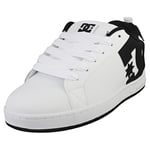 DC Shoes Court Graffik Mens Skate Trainers in White Black - 10.5 UK