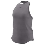 Nike Women Pro All Over Mesh Tank - Gunsmoke/Black, Large